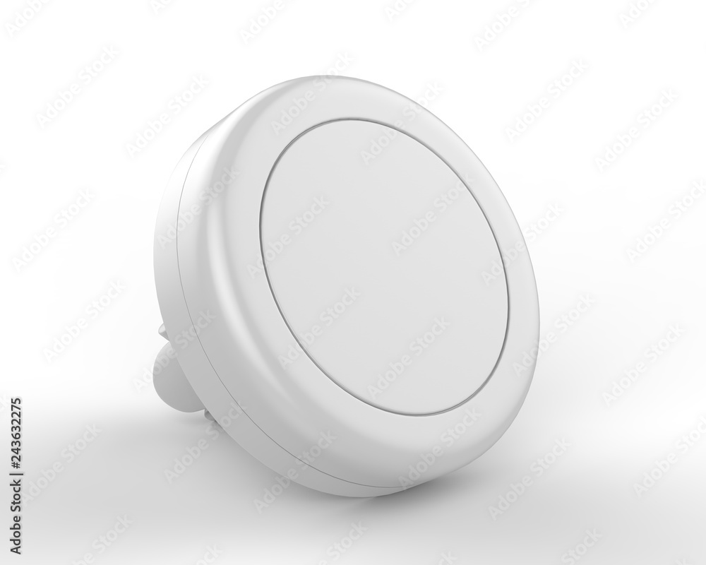 Blank Magnetic Car Air Vent Cell Phone Holder Car Mount Mobile Holder. 3d render illustration. Blank Magnetic Car Air Vent Cell Phone Holder Car Mount Mobile Holder. 3d render illustration.