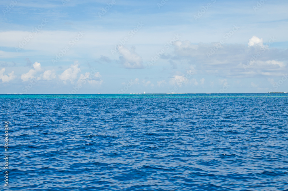 landscape the beautiful island on Maldives