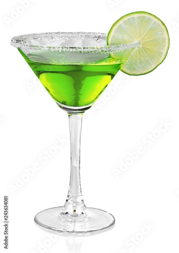 Wallpaper Mural Green Cocktail with Lime Garnish Torontodigital.ca