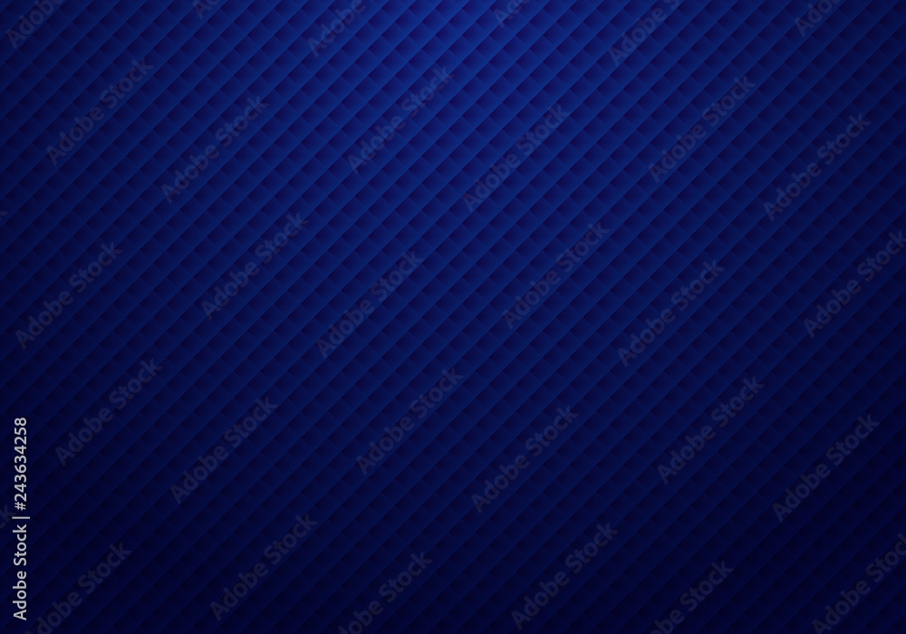 Abstract 3D dark blue squares pattern repeat striped background and texture with light luxury style. Abstract 3D dark blue squares pattern repeat striped background and texture with light luxury style.