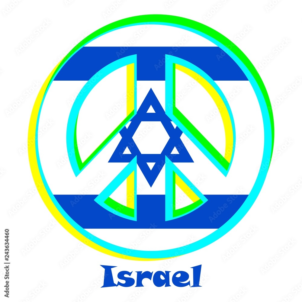 Flag of Israel as a sign of pacifism Flag of Israel as a sign of pacifism
