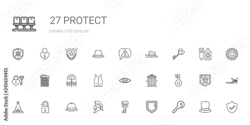 protect icons set