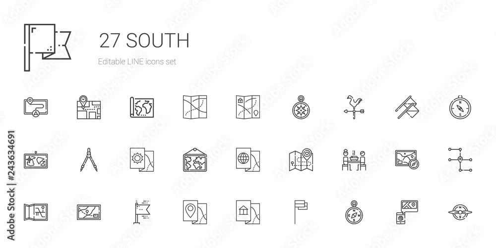 south icons set south icons set
