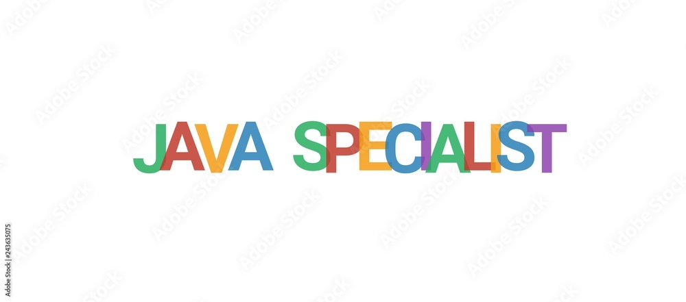 Java Specialist word concept