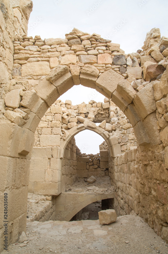 Ruins of Montreal (Crusader castle)  now called Shoubak , Jordan