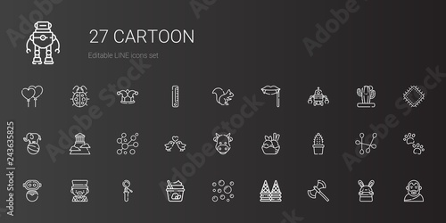 cartoon icons set