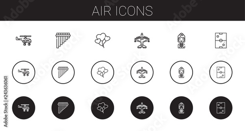 air icons set