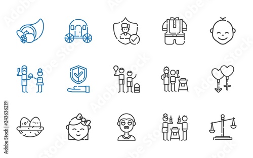 family icons set