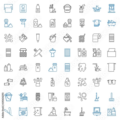 hygiene icons set