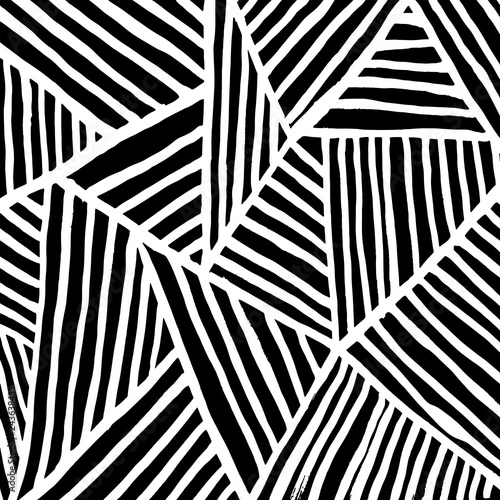 Brush grunge pattern. White and black vector.