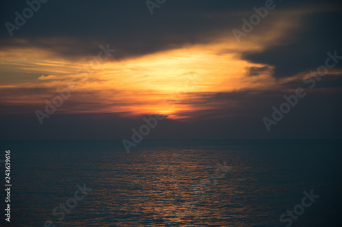 sunset over the sea © francesco