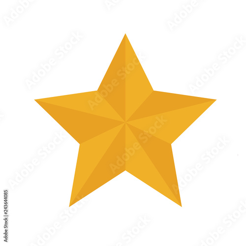 Golden star on white background for graphic and web design  Modern simple vector sign. Internet concept. Trendy symbol for website design web button or mobile app