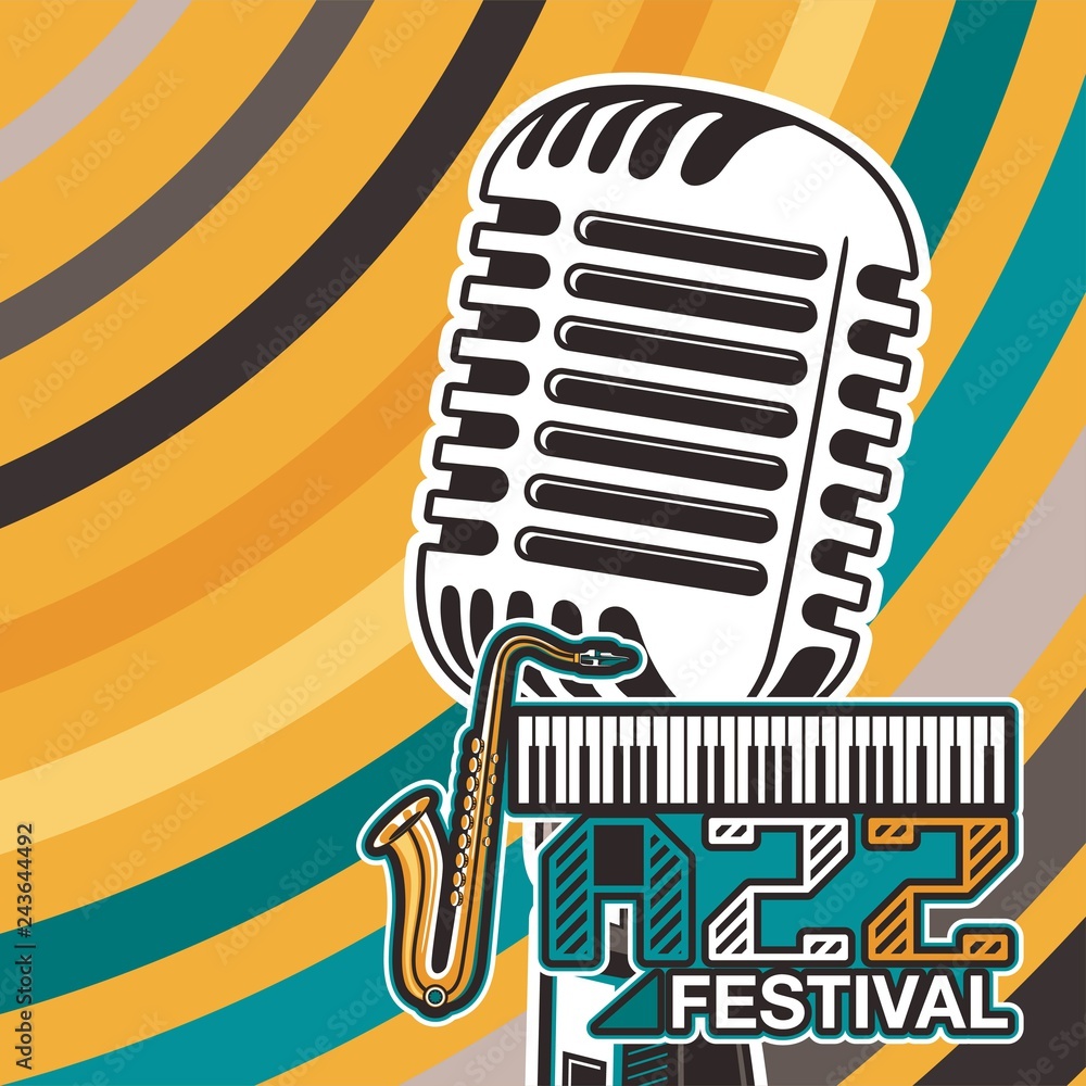 Jazz music, poster background template Jazz music, poster background template