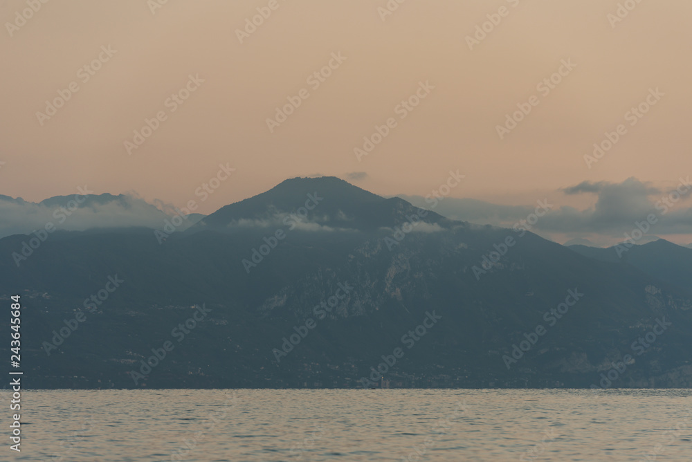 Lake Garda at sunrise, Italy