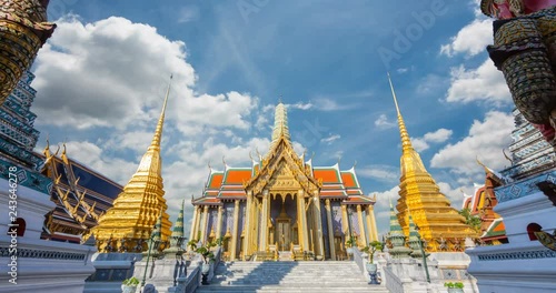 Attractions Popular culture history Wat Phra Kaew Ancient temple in bangkok Thailand photo