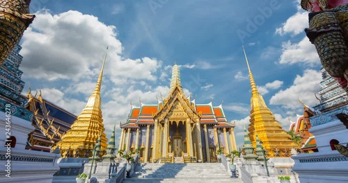 Attractions Popular culture history Wat Phra Kaew Ancient temple in bangkok Thailand
