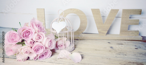 Rosenstrauß rosa - Nostalgi...