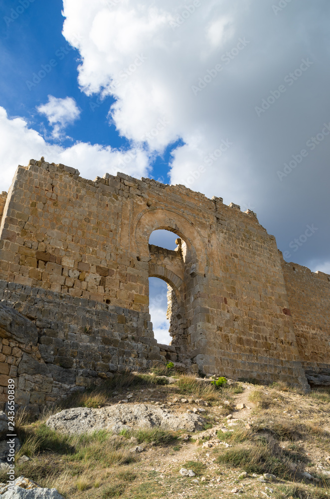 Double arches in the castle of Gormaz wall