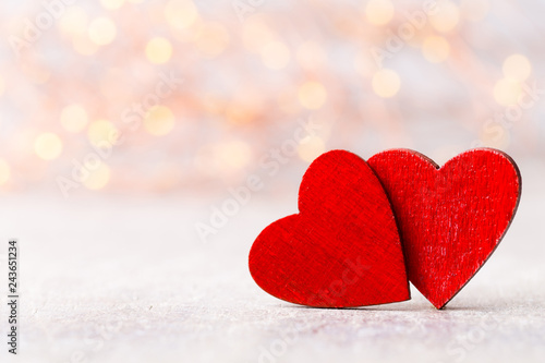 Bilde på lerret Valentine day greeting card.