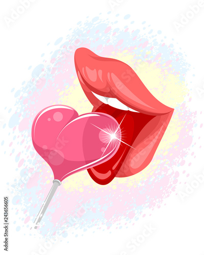 Lips and lollipop