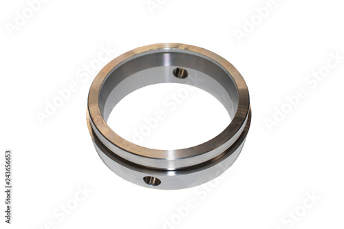Isolated engine metallic ring / Cylinder Liner on a white background