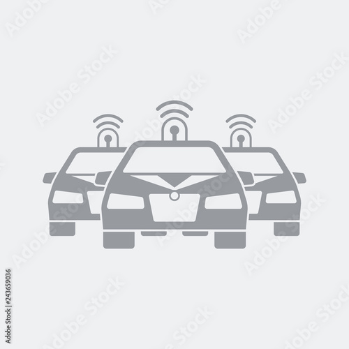Police cars concept icon