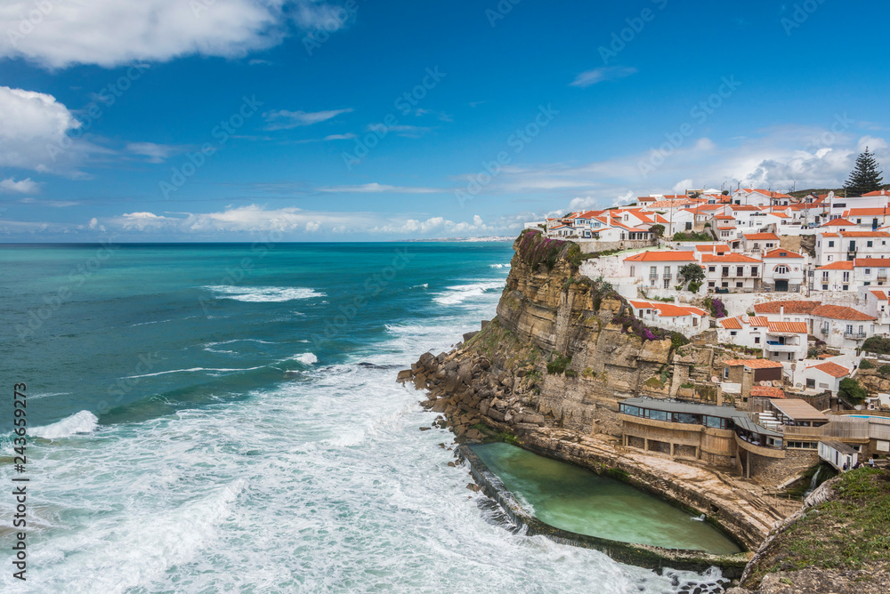 Cliff at Azenhas do Mar on the Portuguese Atlantic coast