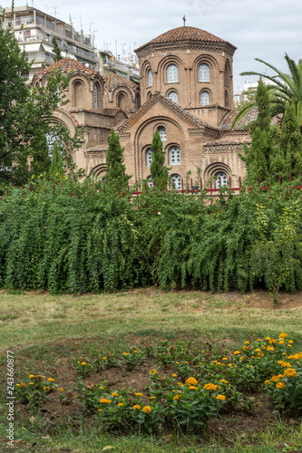 Ancient Byzantine Church of Panagia Chalkeonin the center of city of Thessaloniki, Central Macedonia, Greece