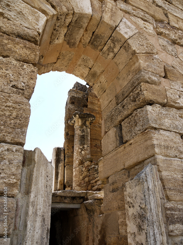 Gate to the Roman Theatre, Hierapolis Greek-Roman ruins, Turkey