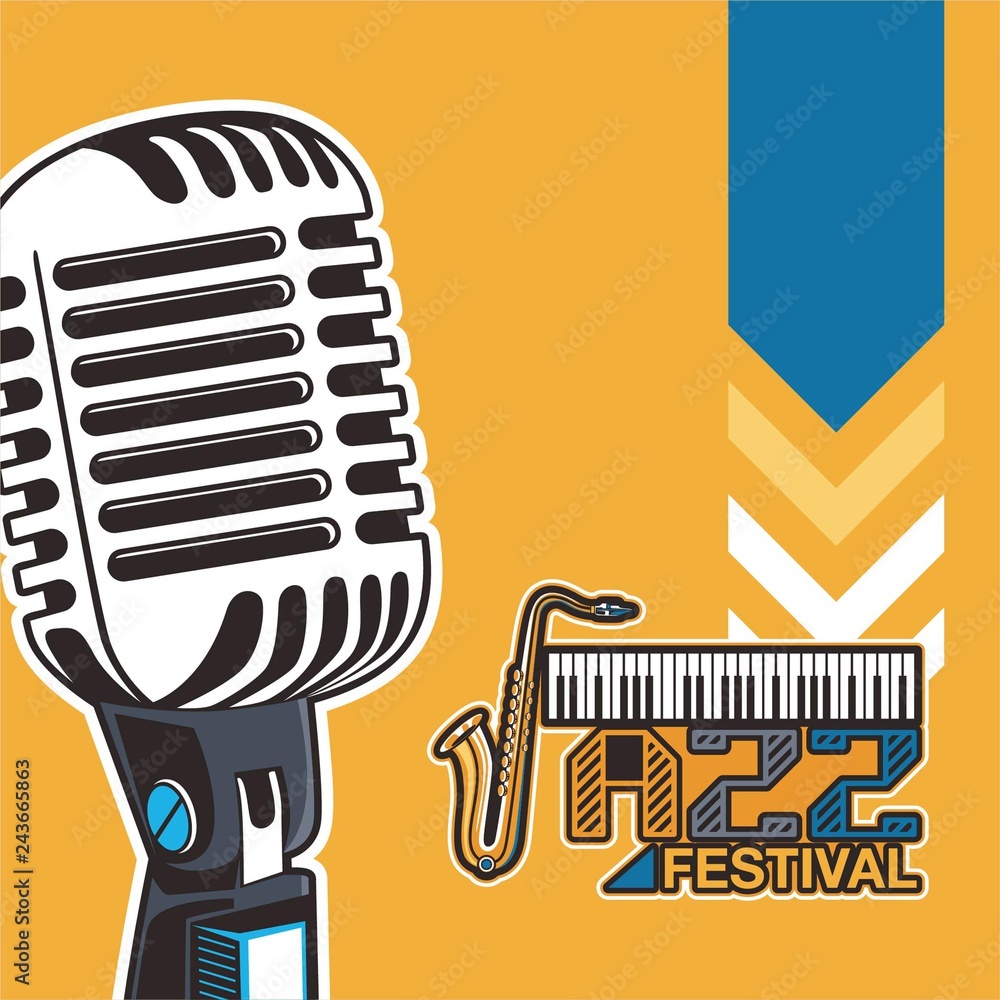 Jazz music, poster background template Jazz music, poster background template