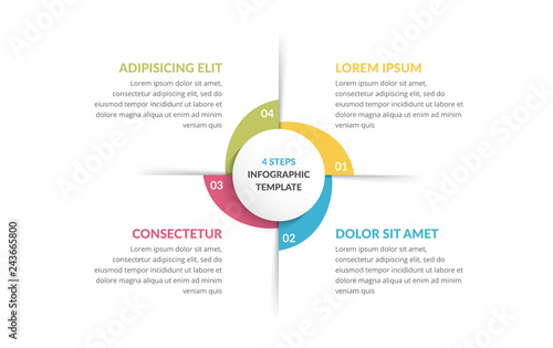 Circle Infographics - Four Elements