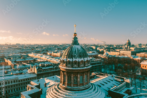 Winter cathedral in Saint-Petersburg