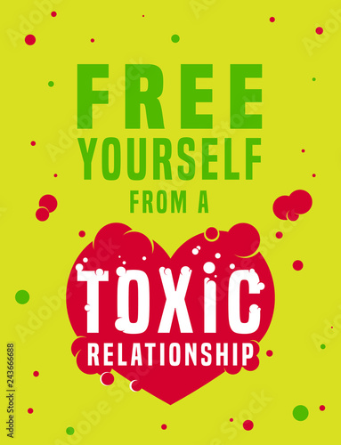 Toxic relationships image photo