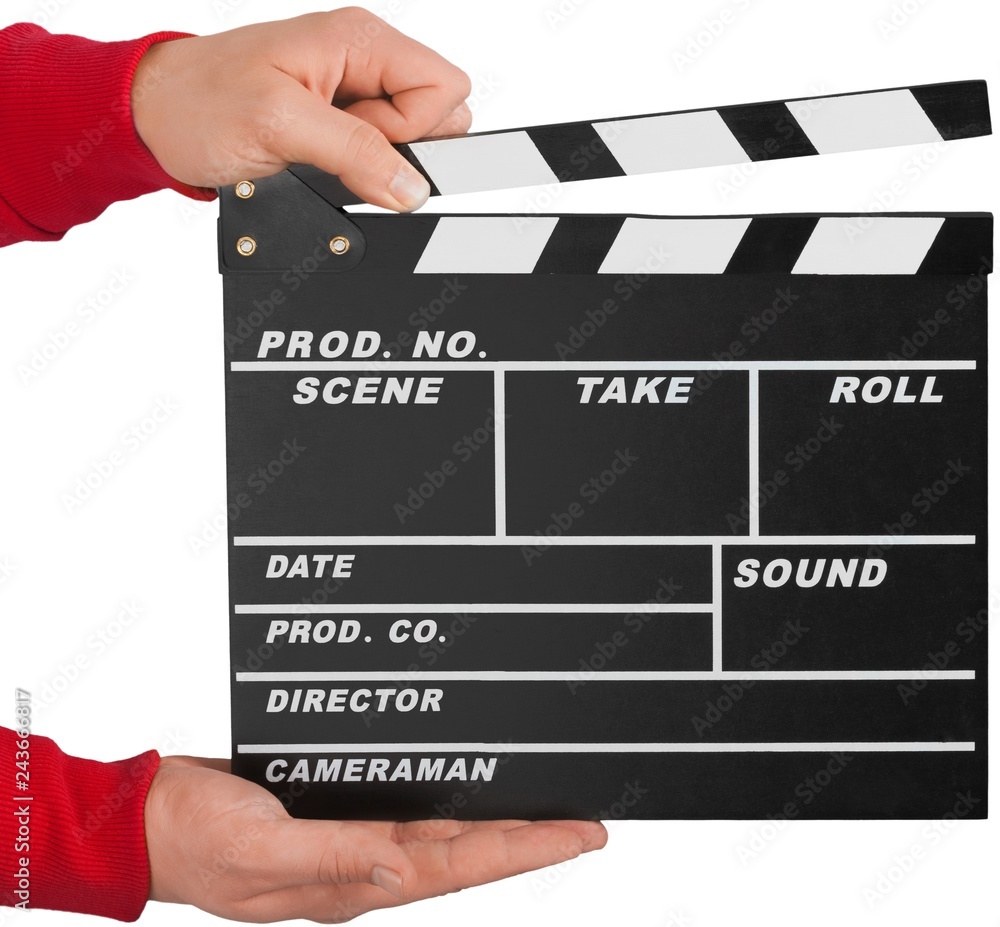 Obraz premium Movie clapper