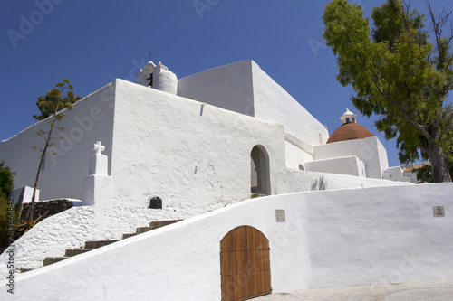 Church of Santa Eularia  des Riu in Ibiza Spain photo