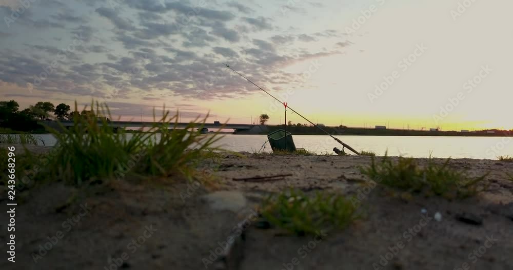 Beautiful view from the top of the river and sunset Beautiful view from the top of the river and sunset