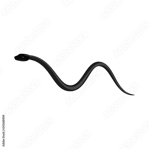 Vector design of harm and bite icon. Set of harm and reptile stock symbol for web.