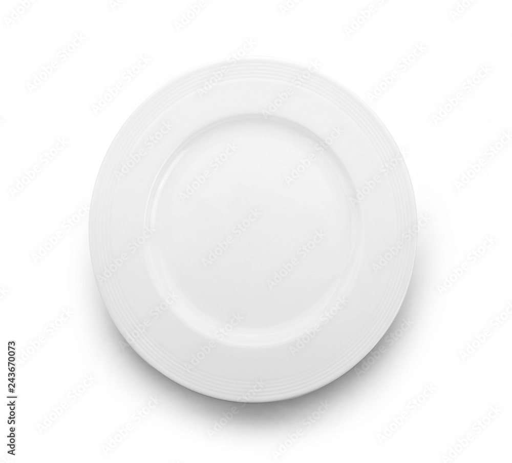 plate isolated on white background. plate isolated on white background.