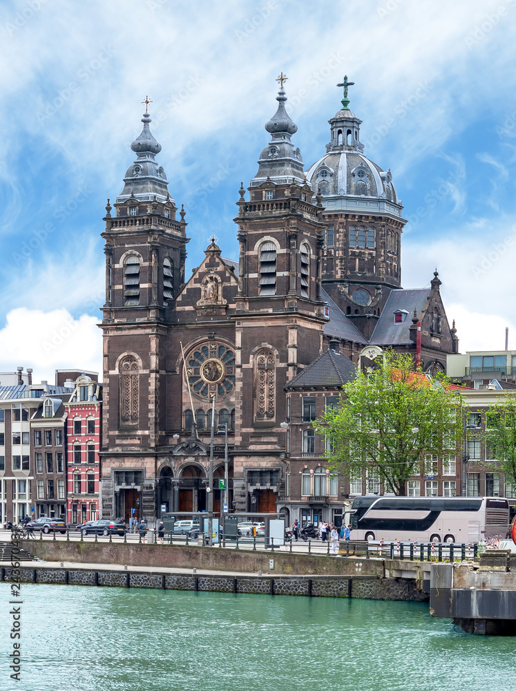 Basilica of Saint Nicholas (Sint Nicolaaskerk) in Amsterdam, Netherlands