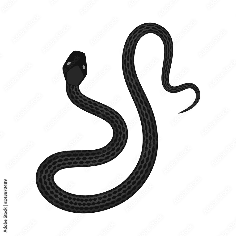 Obraz premium Vector design of harm and bite logo. Collection of harm and reptile vector icon for stock.