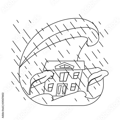 Isolated object of cataclysm and disaster logo. Collection of cataclysm and apocalypse  stock symbol for web.