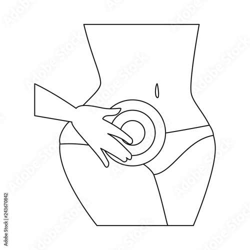 Vector design of bone and inflammation  symbol. Collection of bone and wound stock vector illustration.