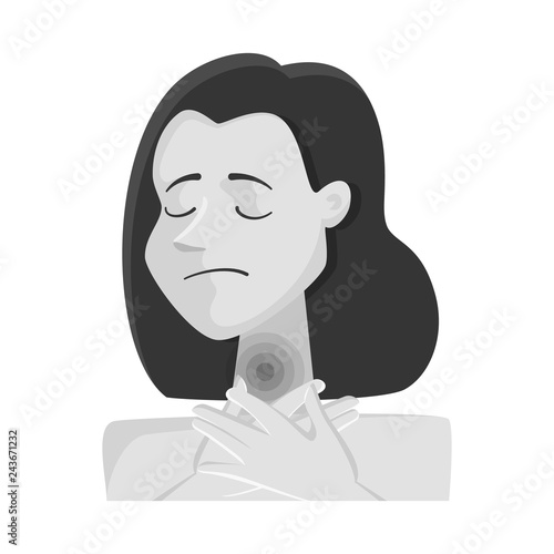 Isolated object of suffering and injury symbol. Collection of suffering and damage stock vector illustration.