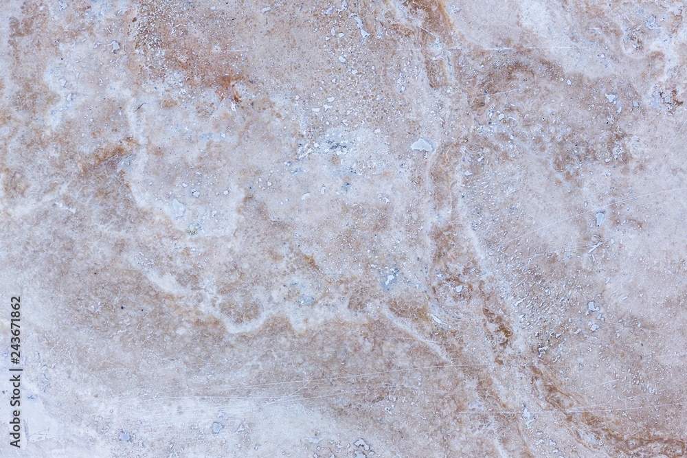 Obraz premium the texture of artificial marble is light natural beige with a beautiful pattern and dark inclusions.