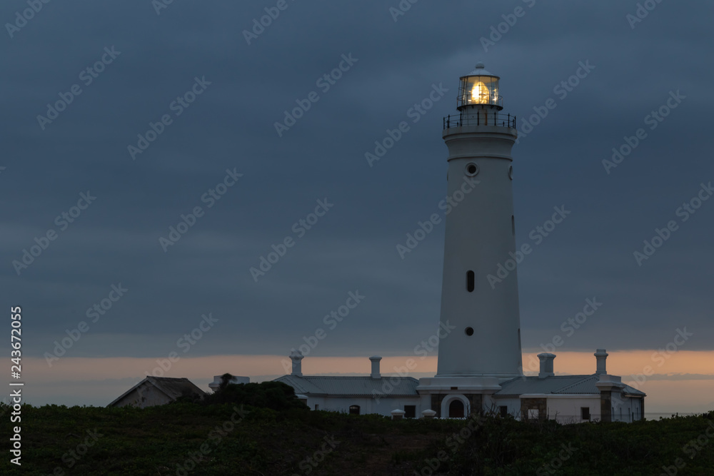 Seal Point lighthouse in Cape St Francis in the early evening