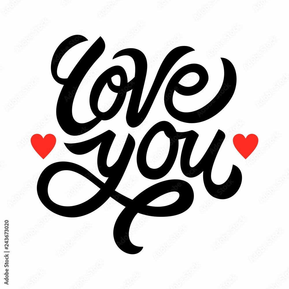 Love you lettering Love you lettering