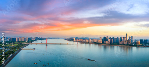 Panoramic city skyline in hangzhou china © ABCDstock