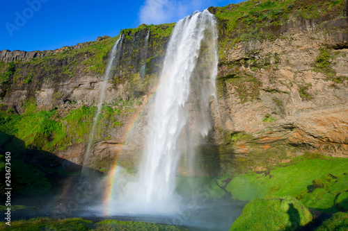Seljalandfoss Waterfall in summer, Iceland © prasitphoto