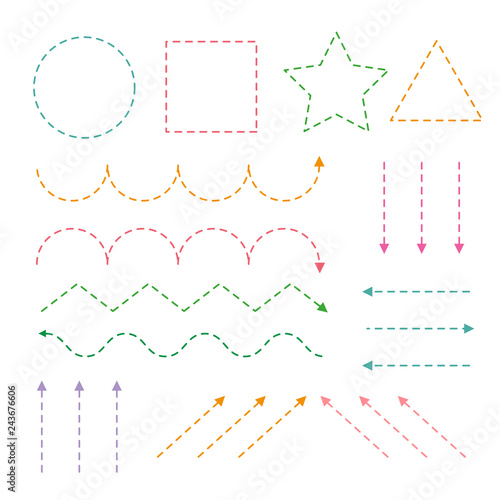 Geometry worksheet vector design photo