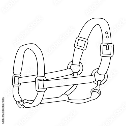 Isolated object of horseback and equestrian icon. Collection of horseback and horse  vector icon for stock.